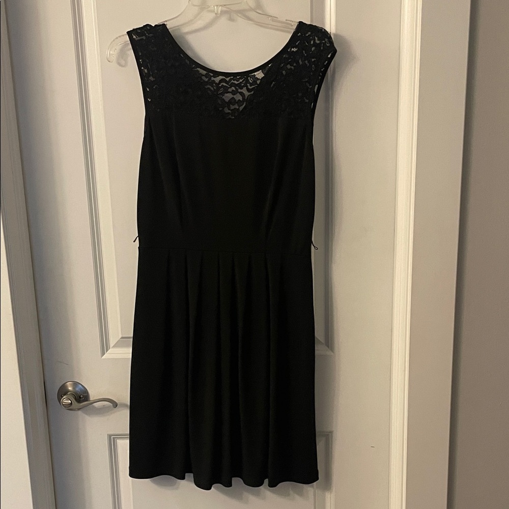 Cynthia Rowley Elegant Black Lace Mini Dress